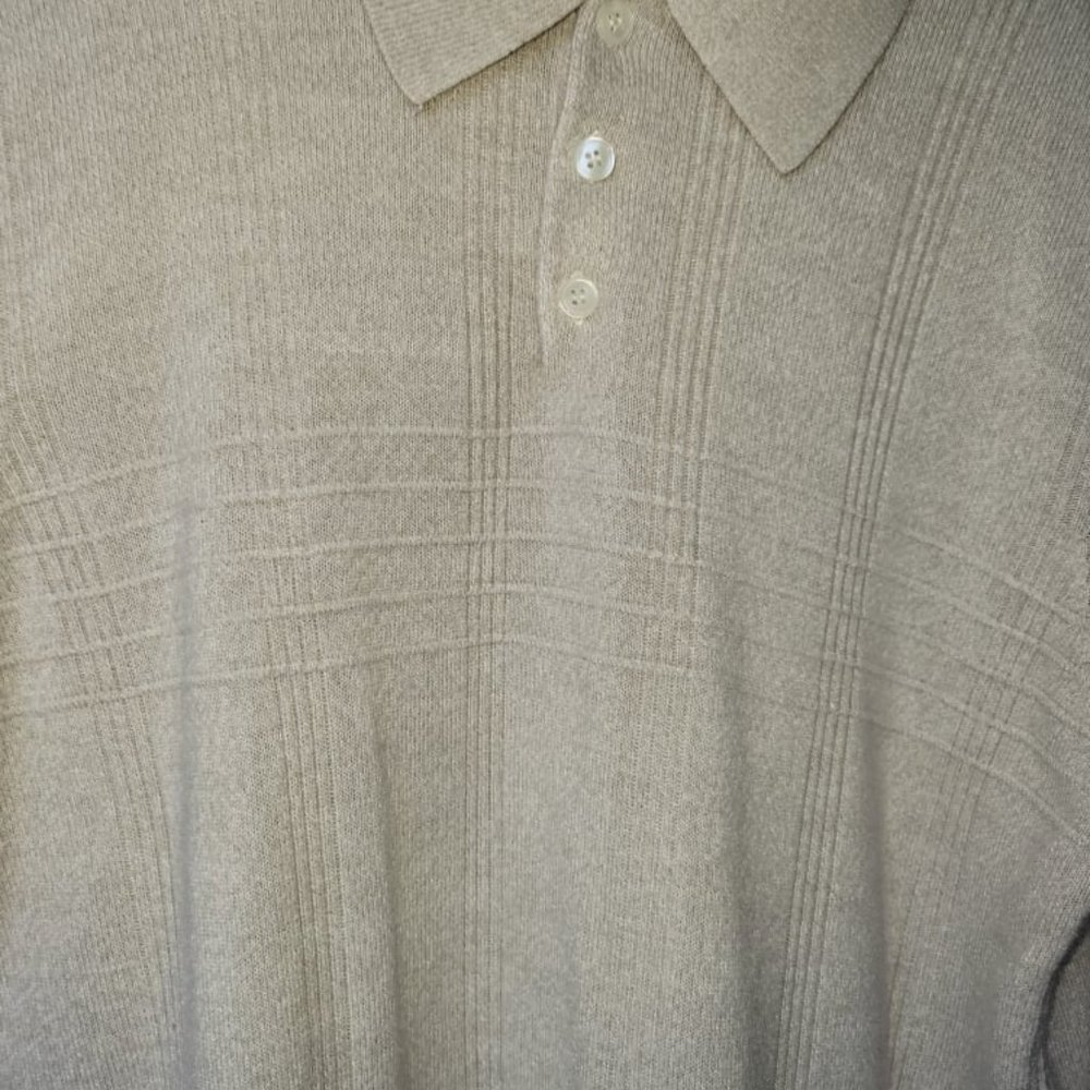 Dockers Men Polo Sweater 3 Button Long  Sleeve SOFT - Picture 3 of 6